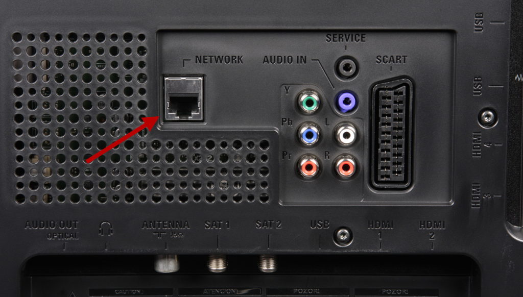 Разъем на телевизоре