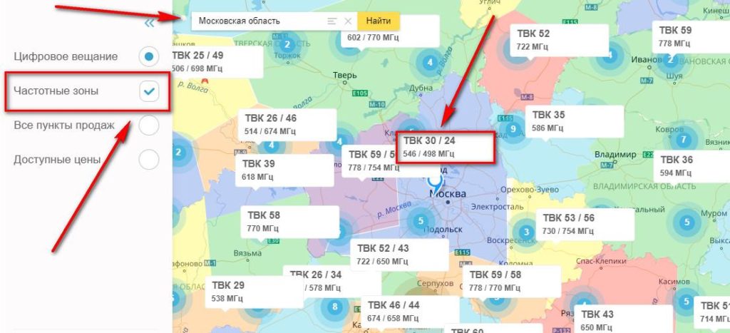 ручной поиск каналов