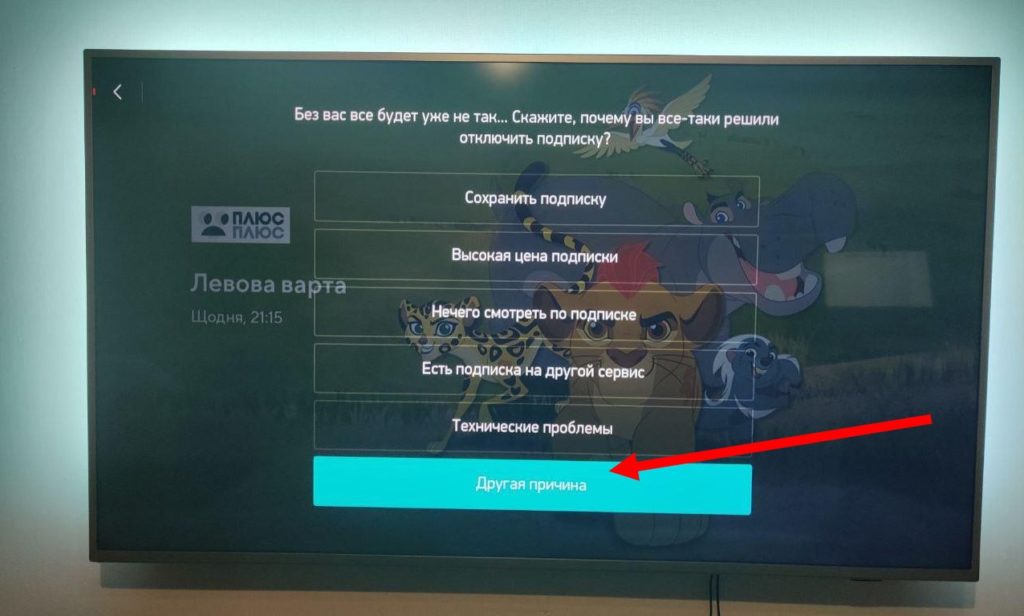 Указание причины