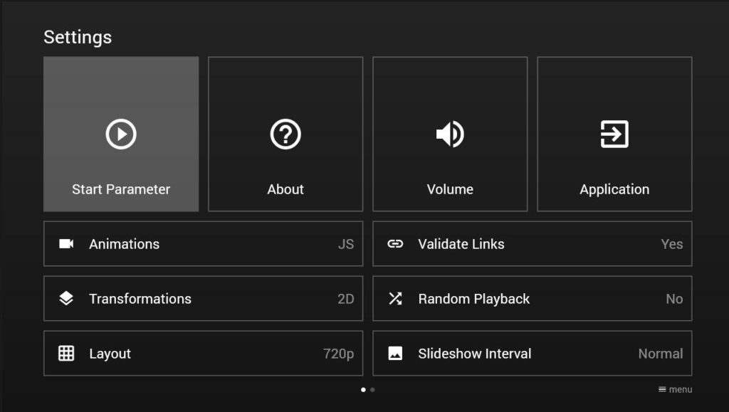 основное меню Media Station X