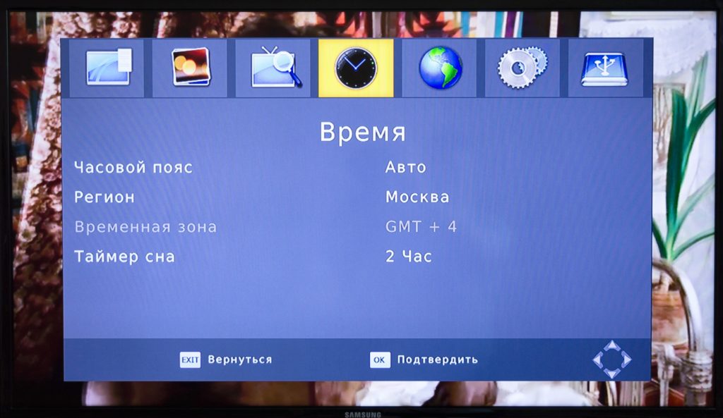 часы на дисплее