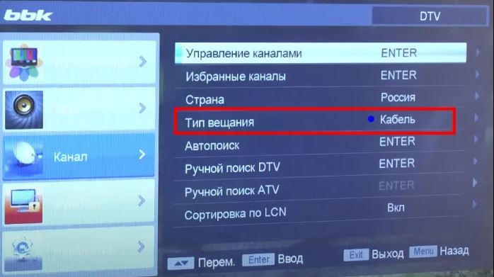 поиск каналов