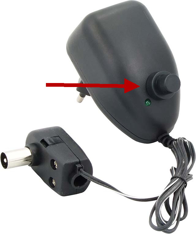 Кнопка на блоке питания