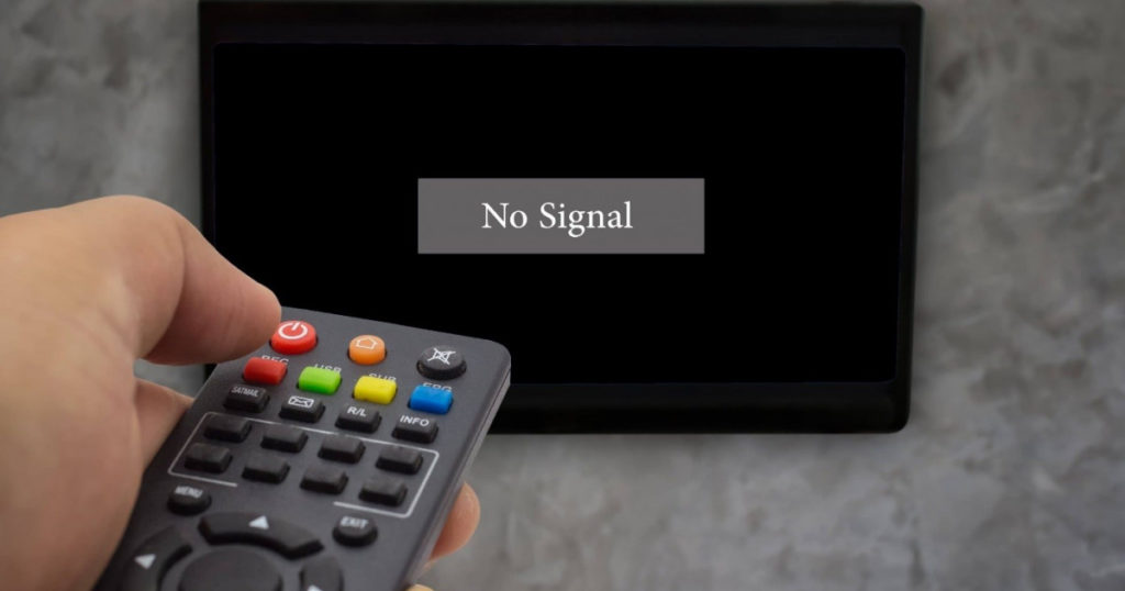 надпись нет сигнала