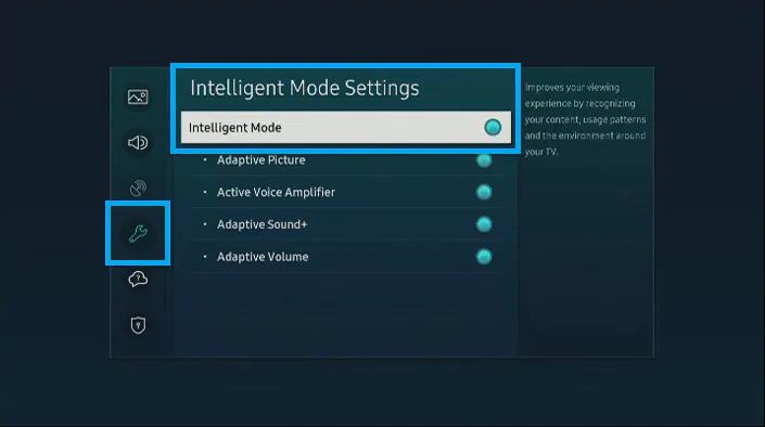 Настройки интеллектуального режима