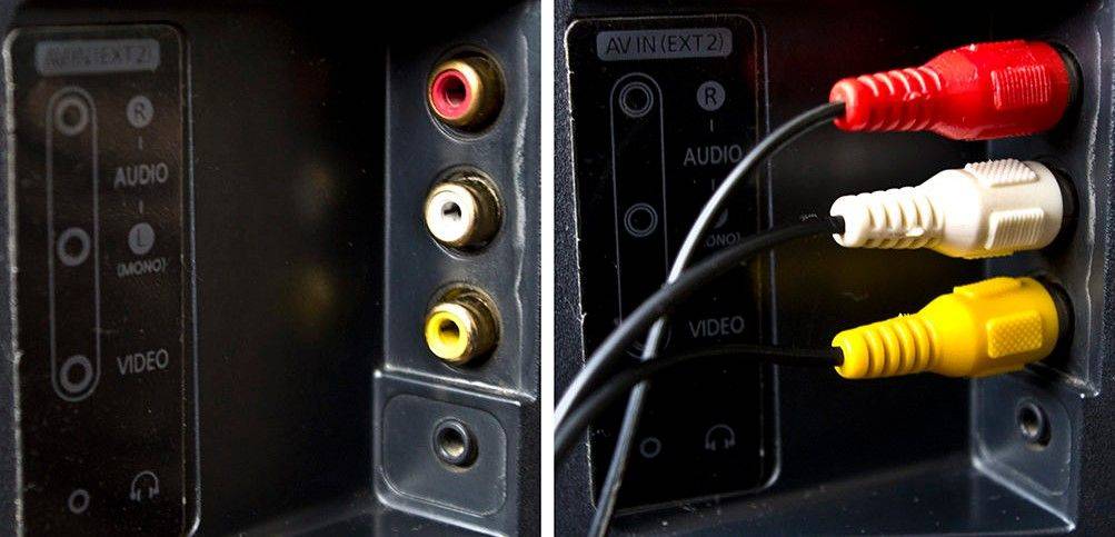 Гнёзда AV OUT для акустики